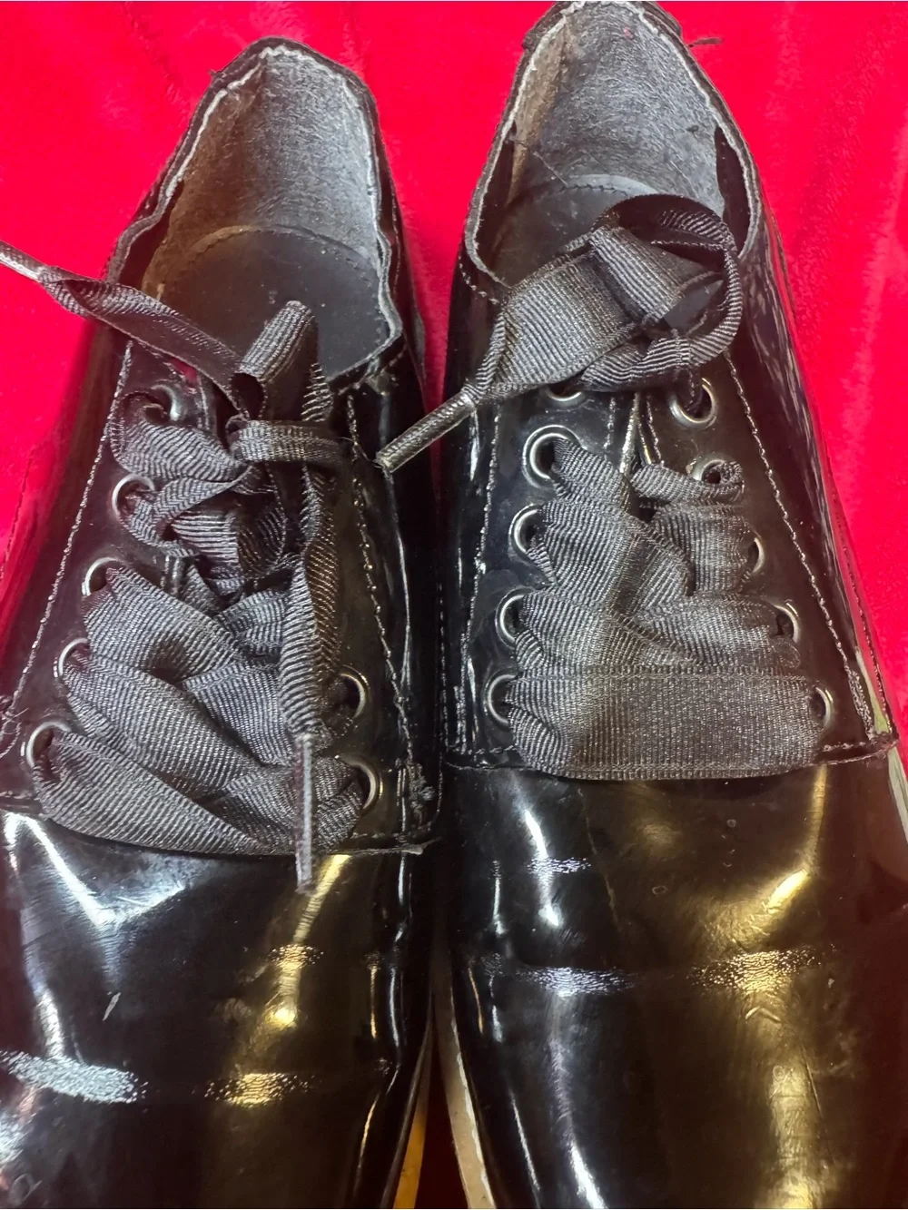 Women’s Black Platform Lace-Up Shoes